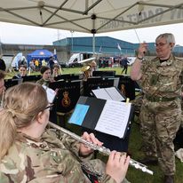 The Band of the Army Cadet Force NI partaking in AFD 23